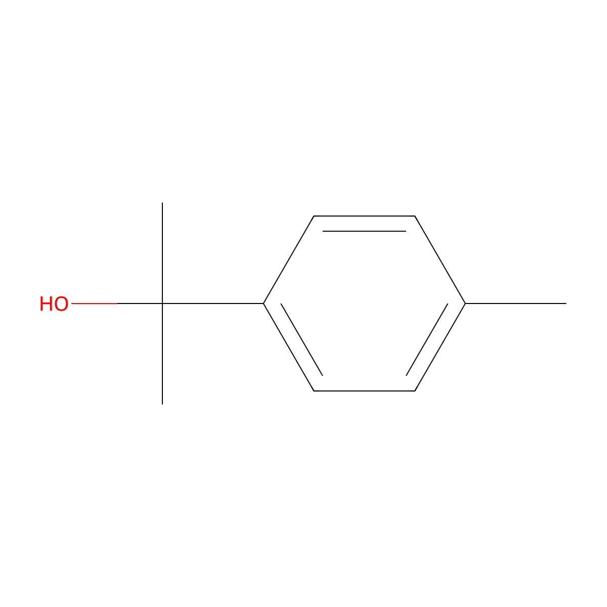 p-Cymen-8-ol molecular structure, CAS 1197-01-9