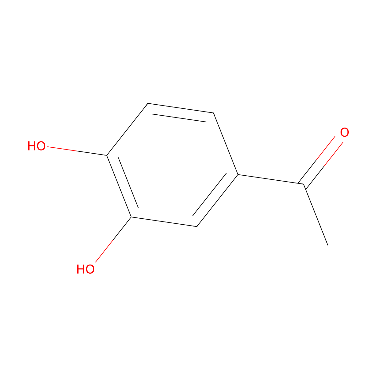 3',4'-Dihydroxyacetophenone molecular structure, CAS 1197-09-7