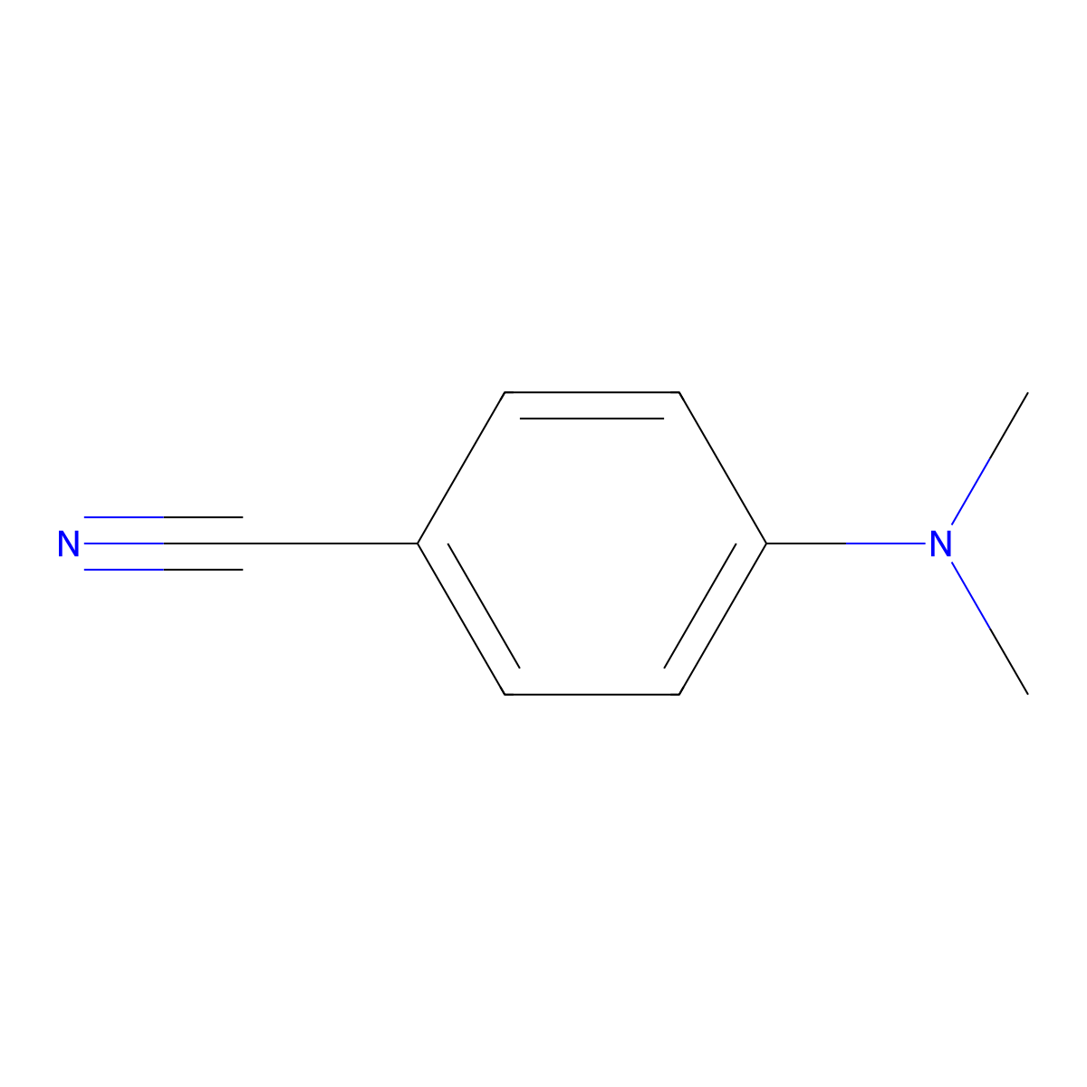 4-(Dimethylamino)benzonitrile molecular structure, CAS 1197-19-9