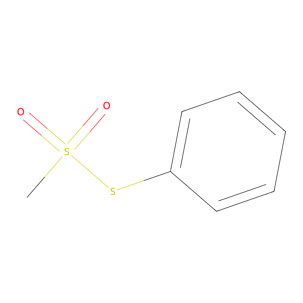 S-Phenyl methanesulfonothioate molecular structure, CAS 1197-26-8