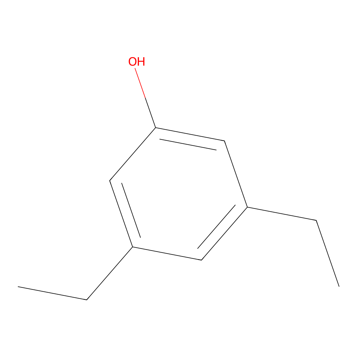 3,5-Diethylphenol molecular structure, CAS 1197-34-8