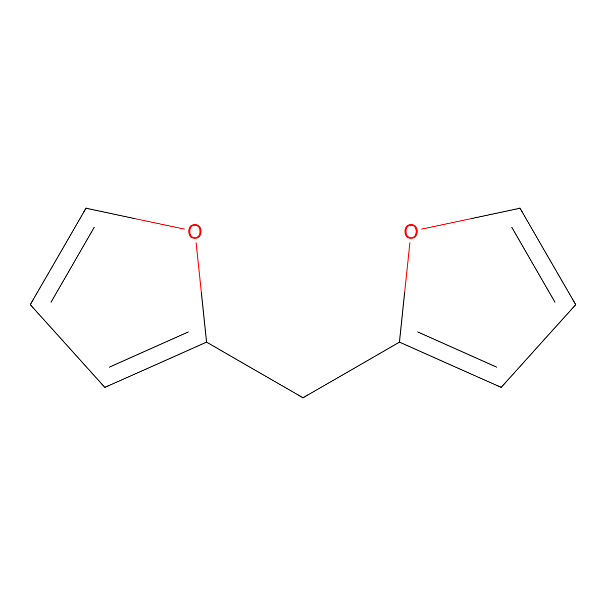 2-(2-Furfuryl)furan molecular structure, CAS 1197-40-6