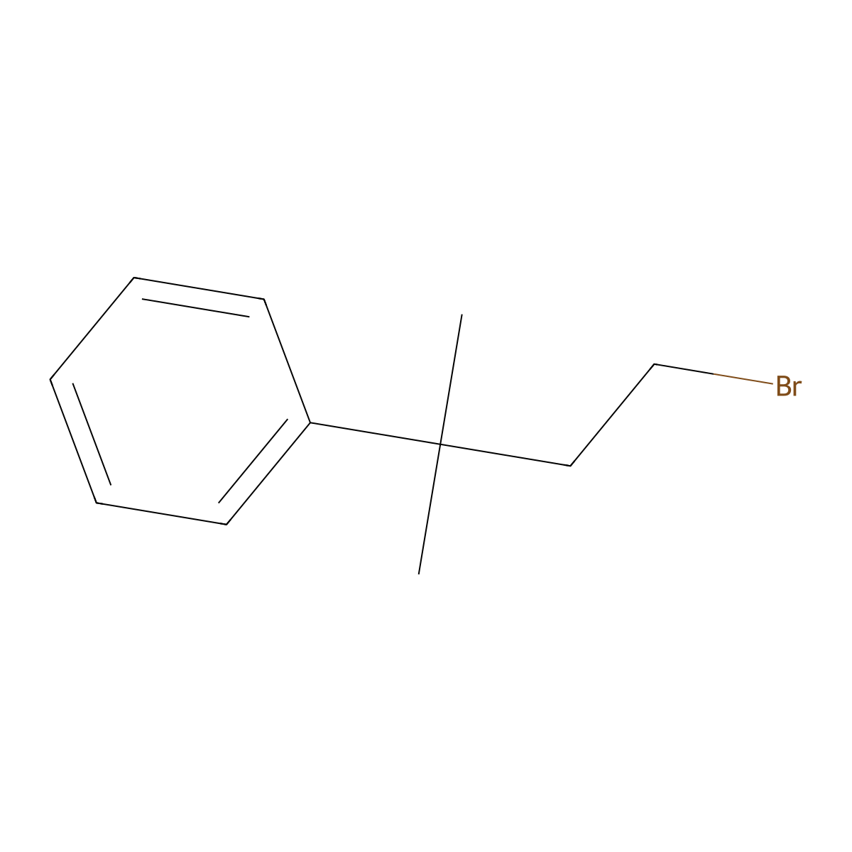 (4-Bromo-2-methylbutan-2-yl)benzene molecular structure, CAS 1197-97-3