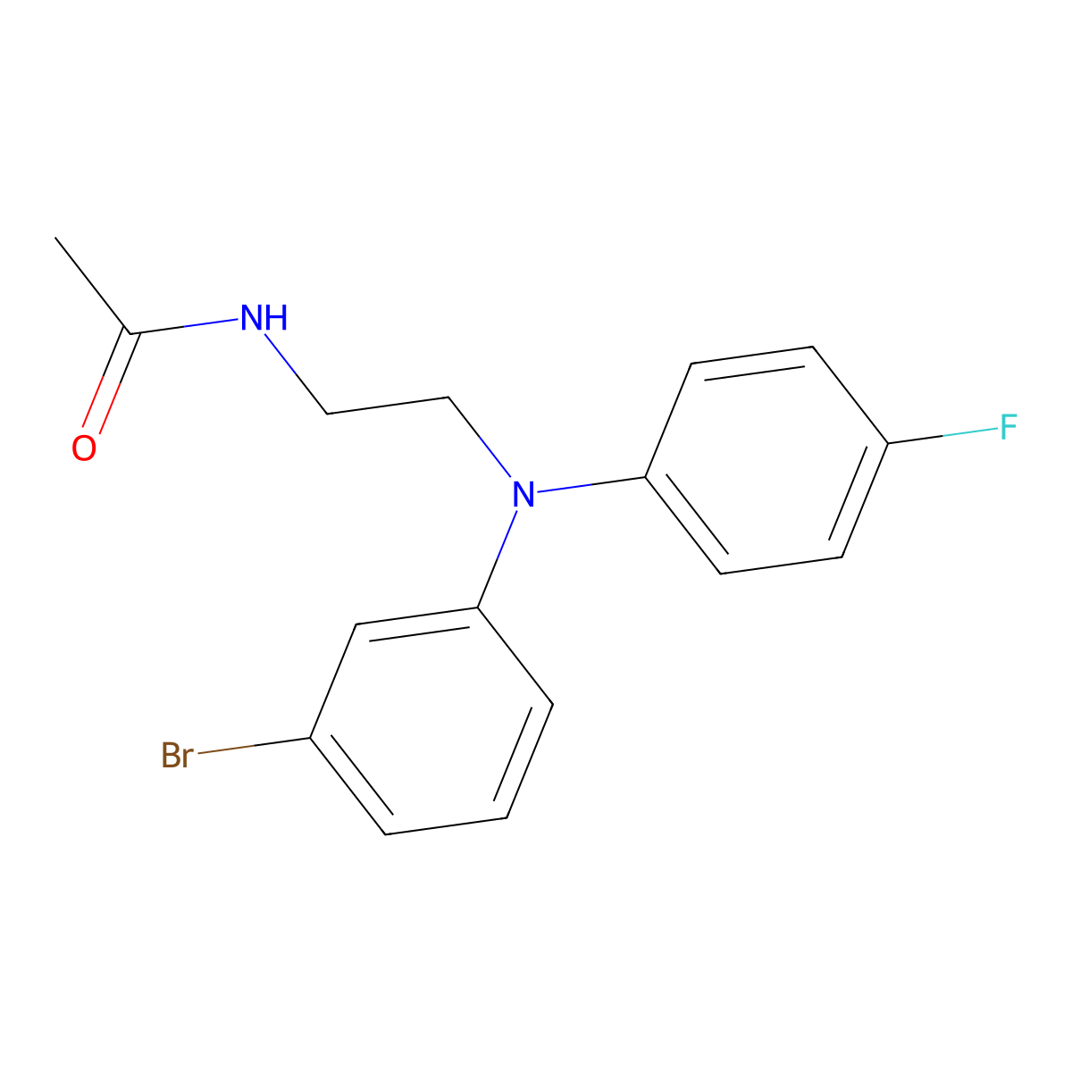 N-(2-((3-Bromophenyl)(4-fluorophenyl)amino)ethyl)acetamide molecular structure, CAS 1197017-10-9