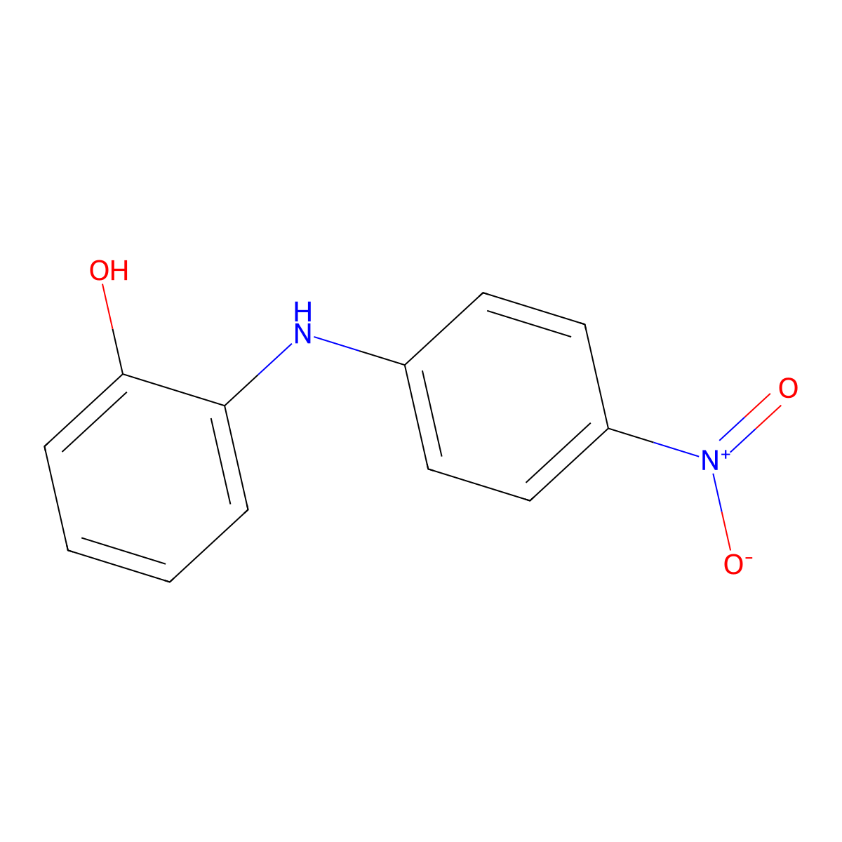 2-(4-Nitrophenylamino)phenol molecular structure, CAS 119707-16-3