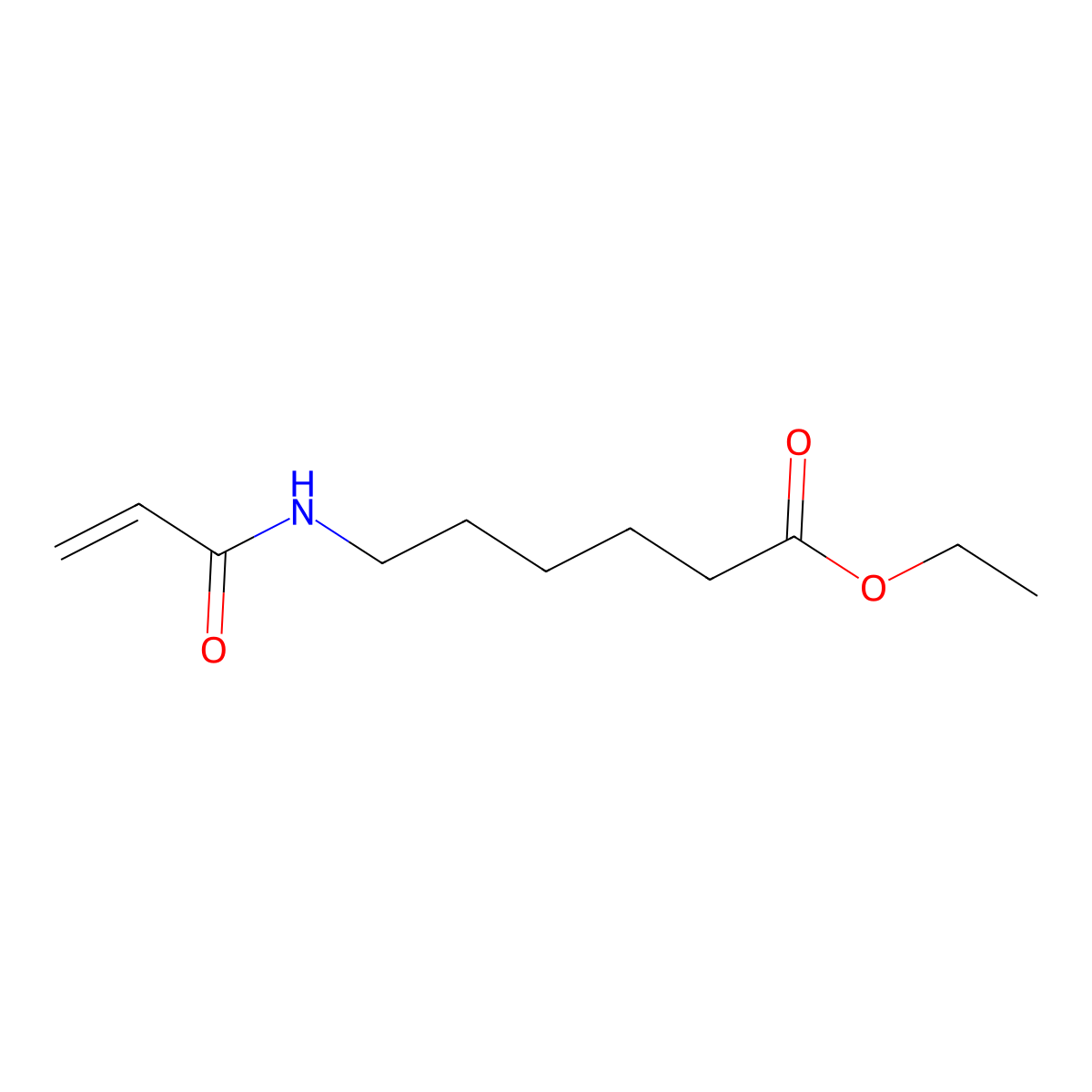Ethyl 6-(prop-2-enamido)hexanoate molecular structure, CAS 119708-10-0