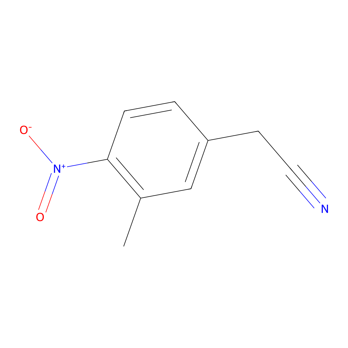 2-(3-Methyl-4-nitrophenyl)acetonitrile molecular structure, CAS 119713-11-0