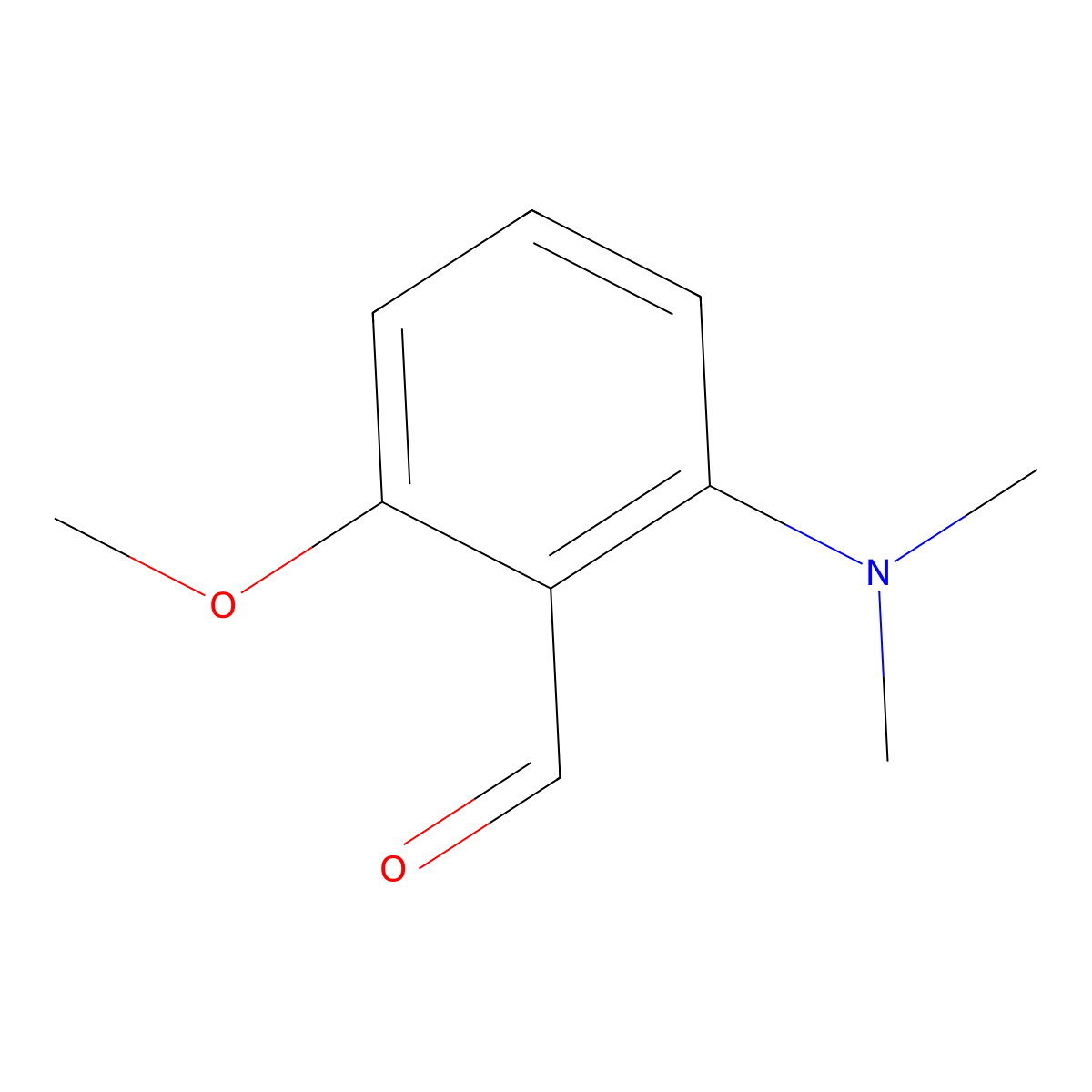 2-(Dimethylamino)-6-methoxybenzaldehyde molecular structure, CAS 1197156-26-5