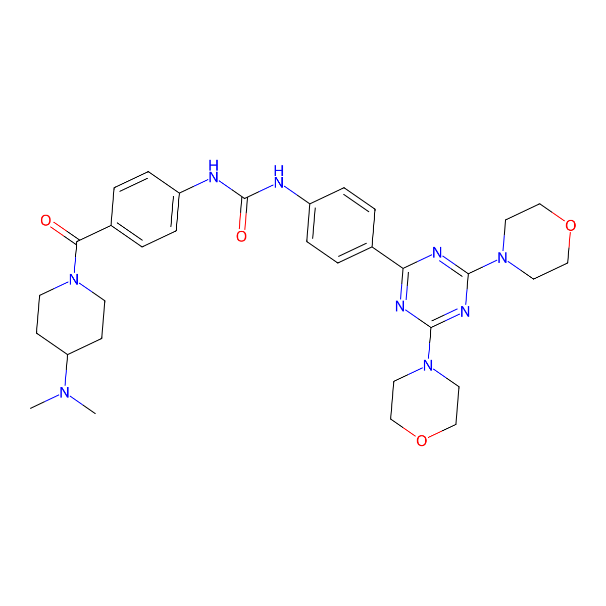 Gedatolisib molecular structure, CAS 1197160-78-3