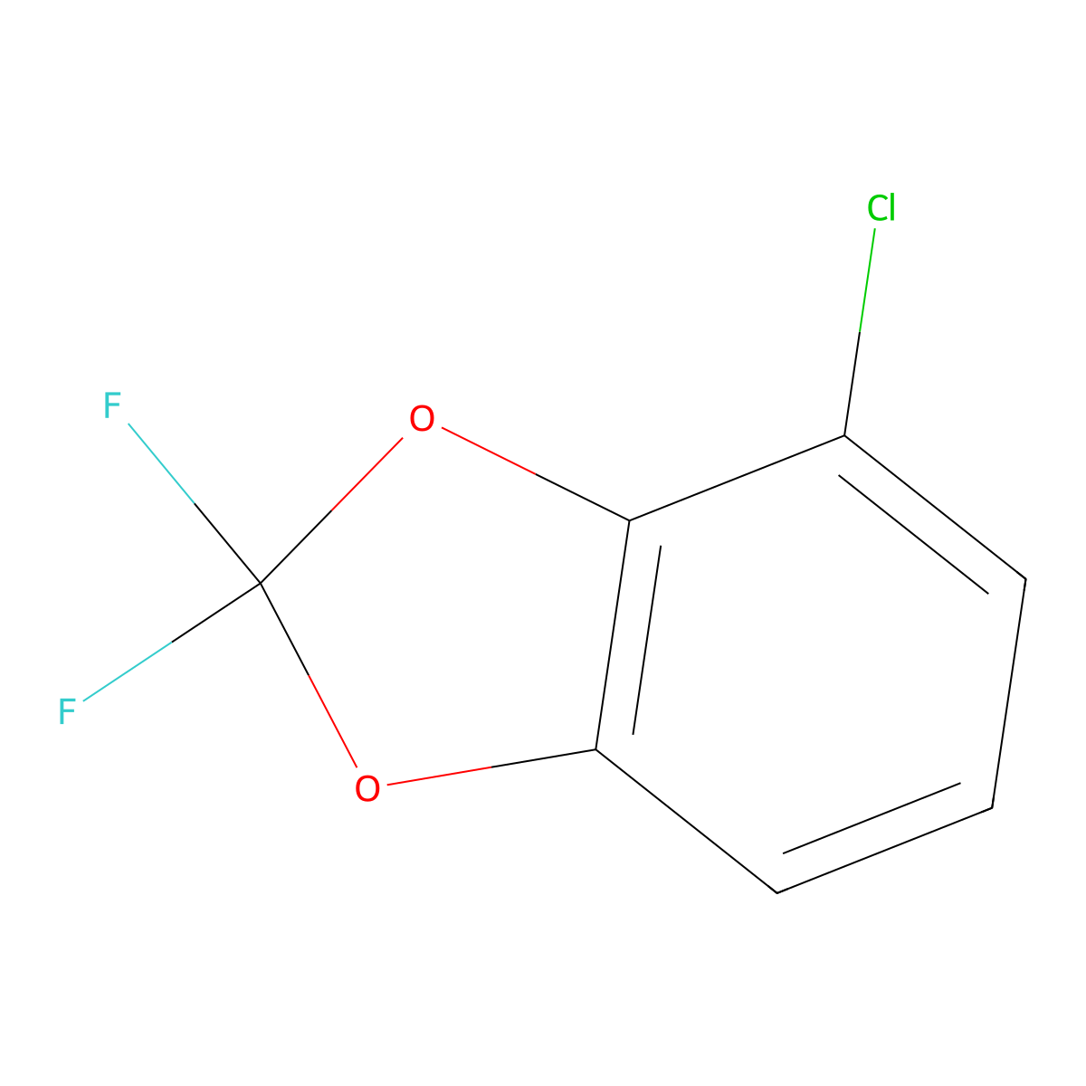 4-Chloro-2,2-difluorobenzo[d][1,3]dioxole molecular structure, CAS 1197181-09-1