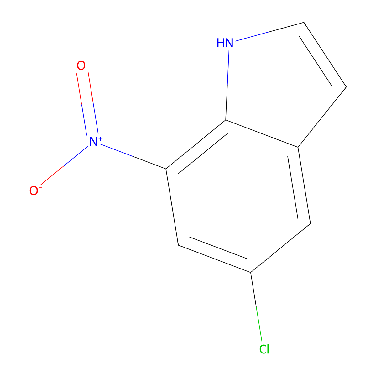 5-Chloro-7-nitro-1H-indole molecular structure, CAS 1197181-29-5