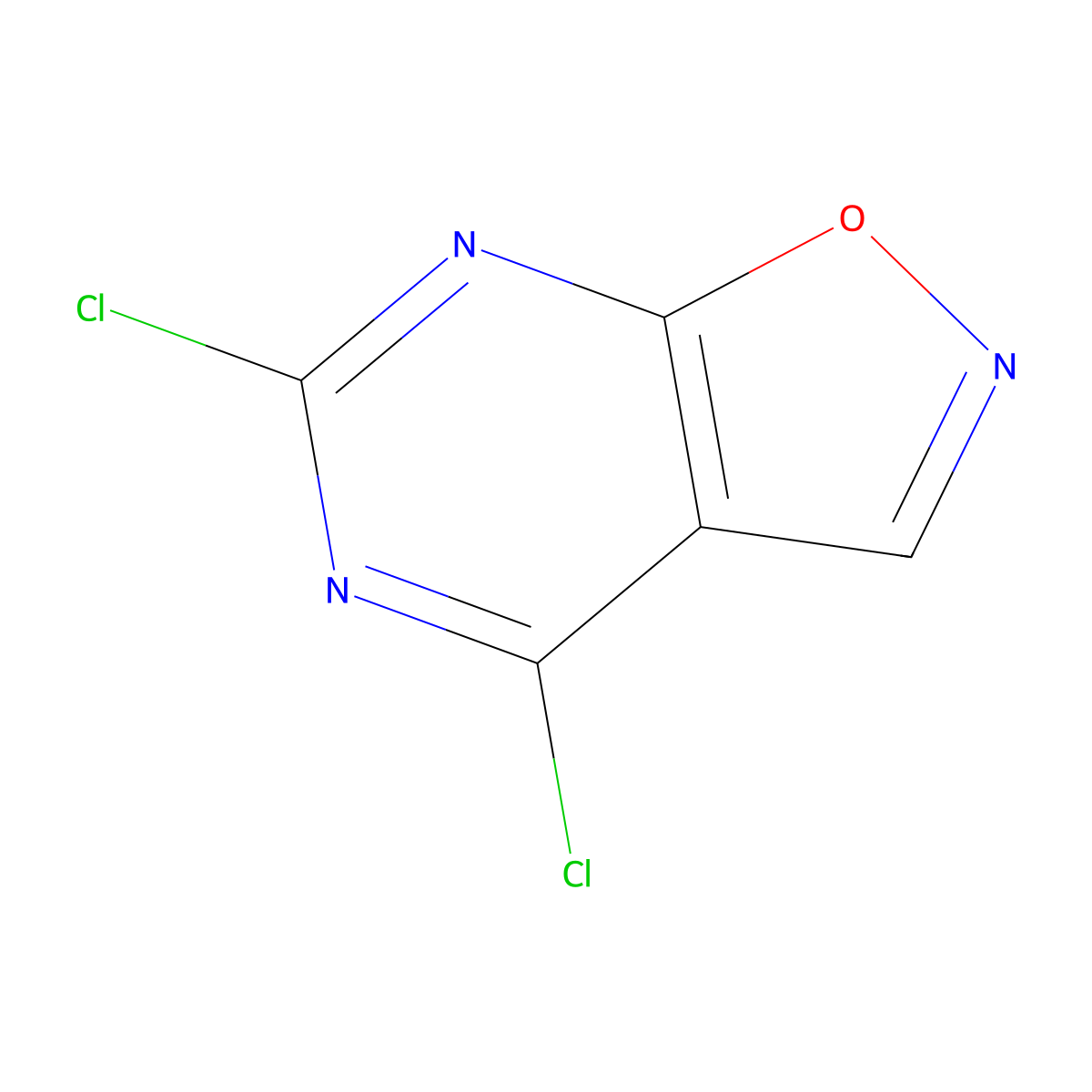 4,6-Dichloroisoxazolo[5,4-D]pyrimidine molecular structure, CAS 1197193-09-1