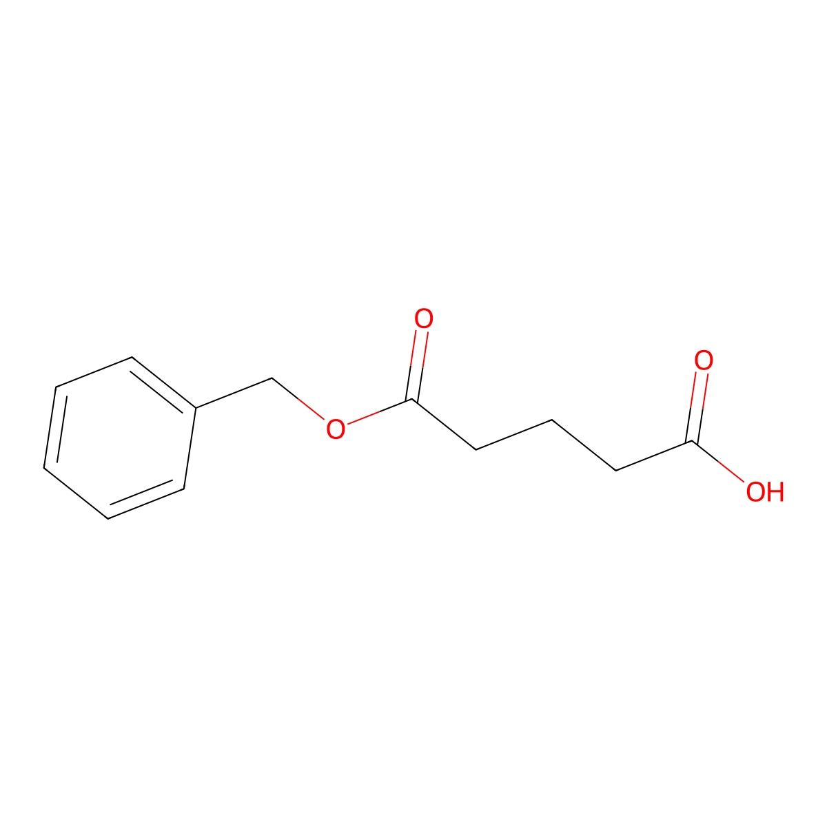 1,5-Pentanedioic Acid Monobenzyl Ester molecular structure, CAS 1197193-20-6