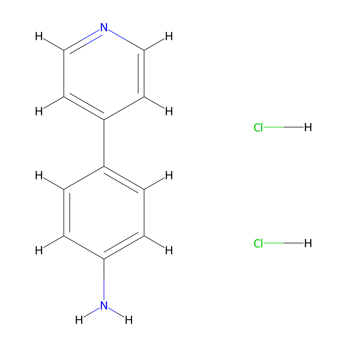 4-(4-Pyridyl)aniline dihydrochloride molecular structure, CAS 1197193-38-6