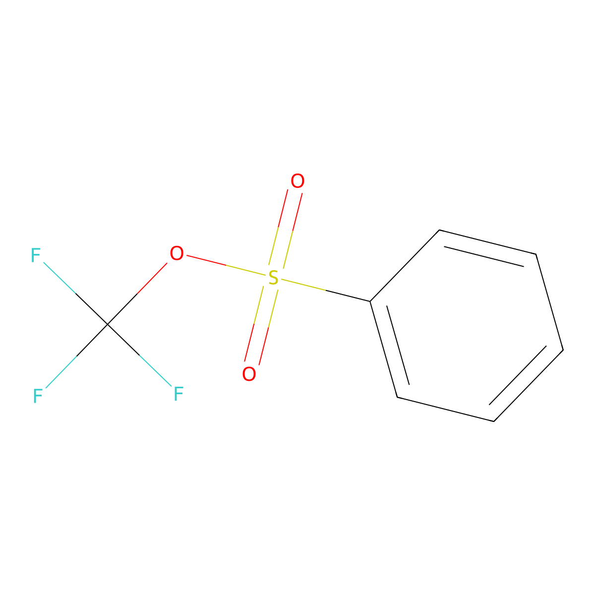 Trifluoromethyl benzenesulfonate molecular structure, CAS 1197209-25-8