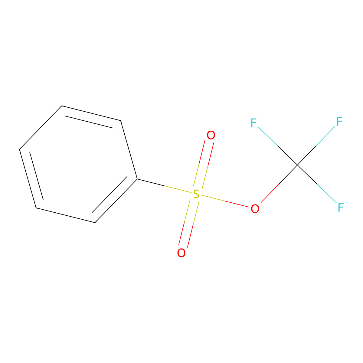Trifluoromethyl benzenesulfonate molecular structure, CAS 1197209-25-8