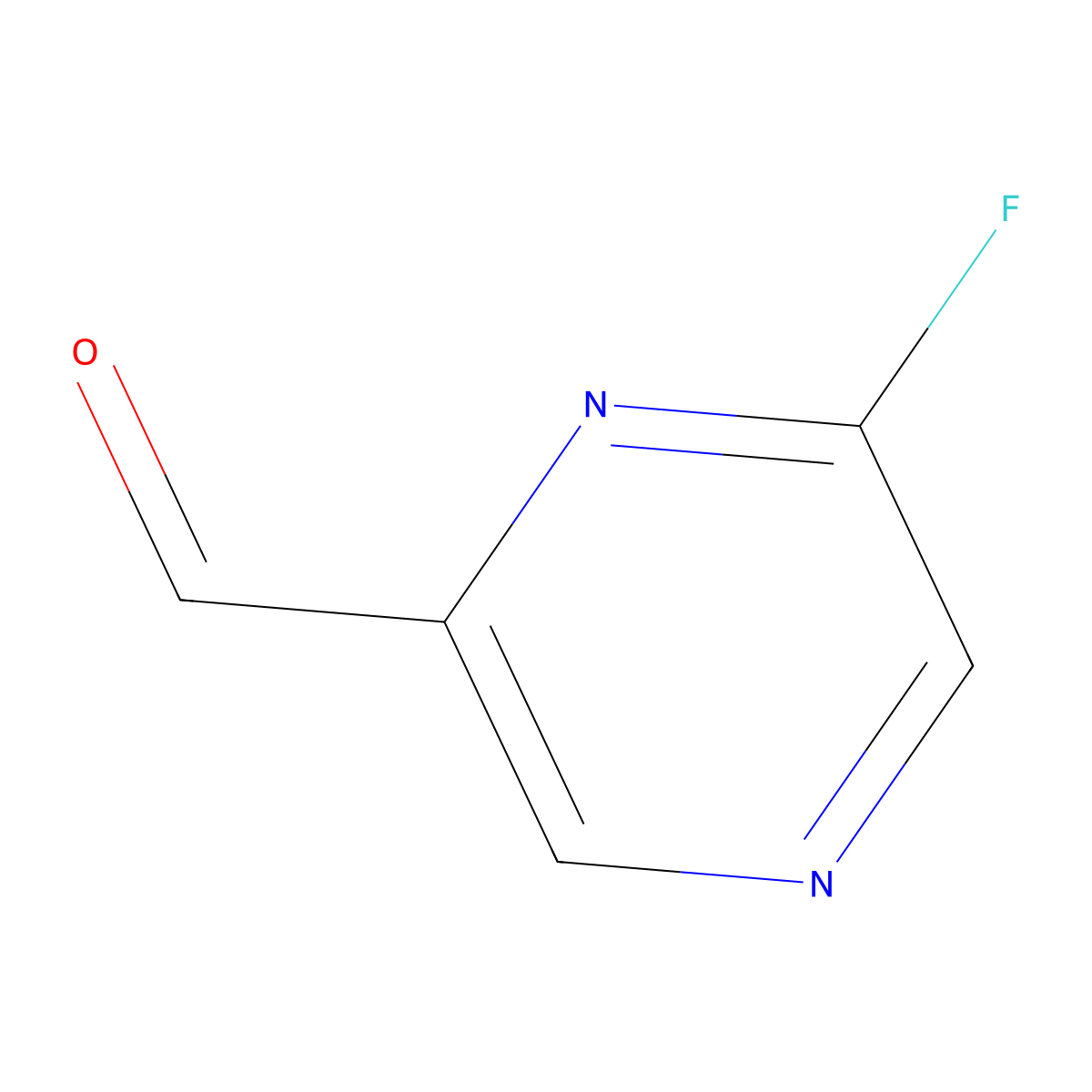 6-Fluoropyrazine-2-carbaldehyde molecular structure, CAS 1197228-01-5