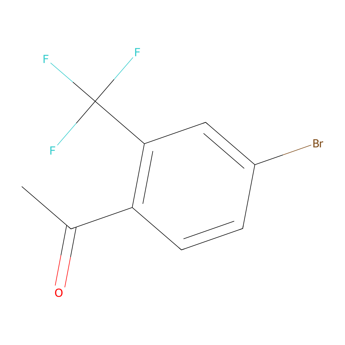 1-[4-Bromo-2-(trifluoromethyl)phenyl]ethan-1-one molecular structure, CAS 1197231-94-9