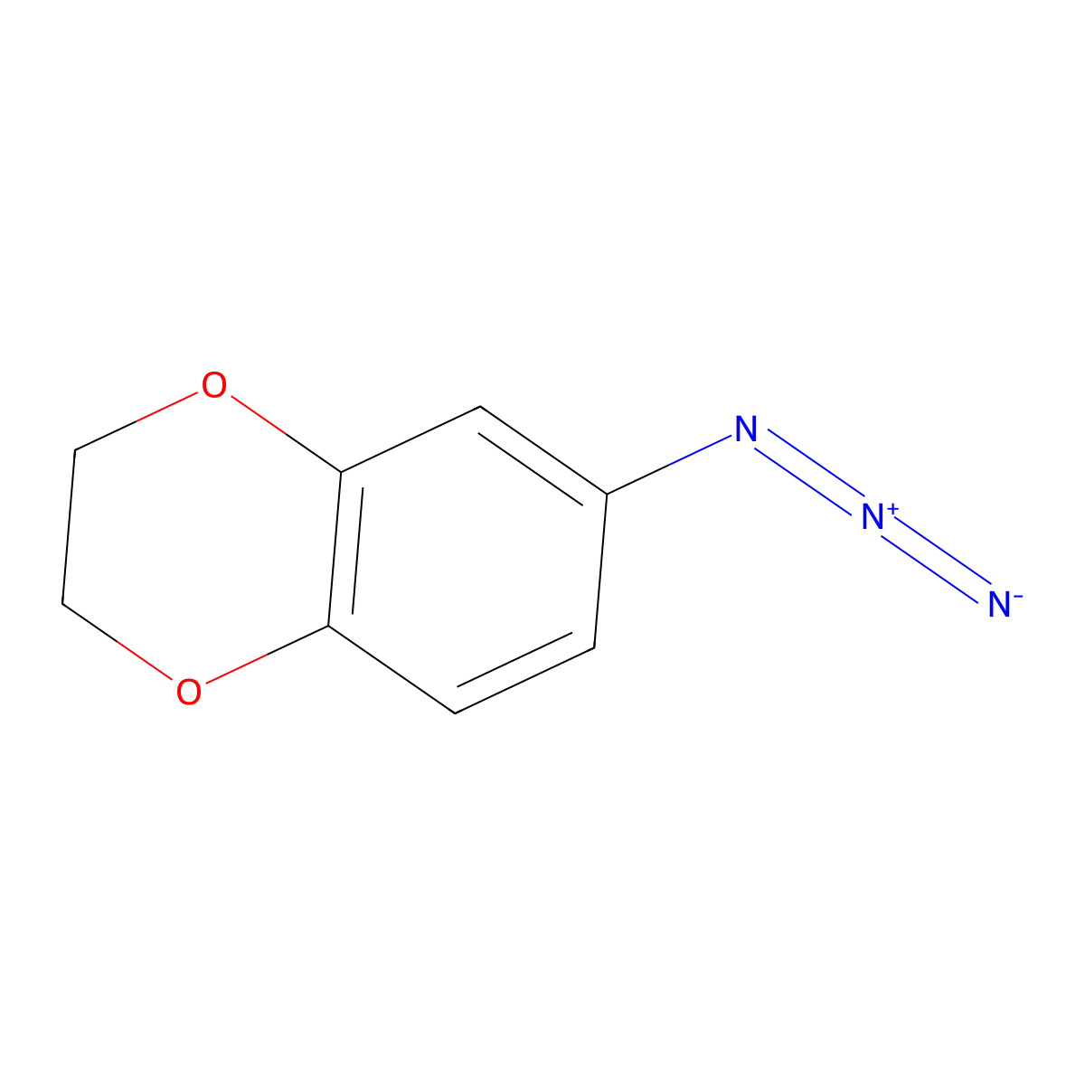 6-Azido-2,3-dihydro-1,4-benzodioxin molecular structure, CAS 1197233-09-2