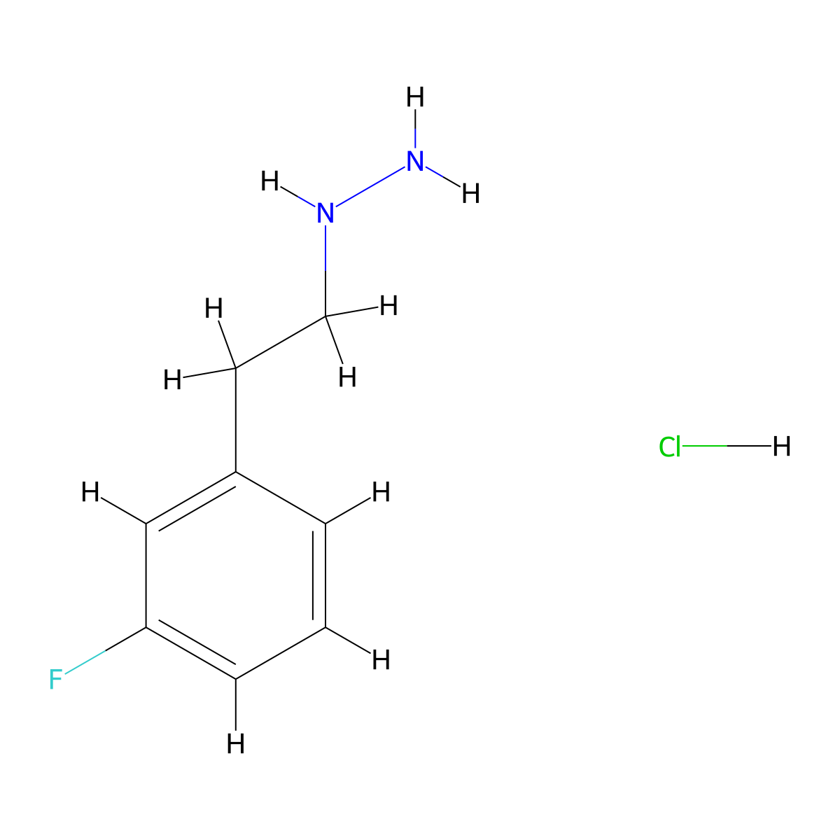 [2-(3-Fluorophenyl)ethyl]hydrazine hydrochloride molecular structure, CAS 1197234-62-0