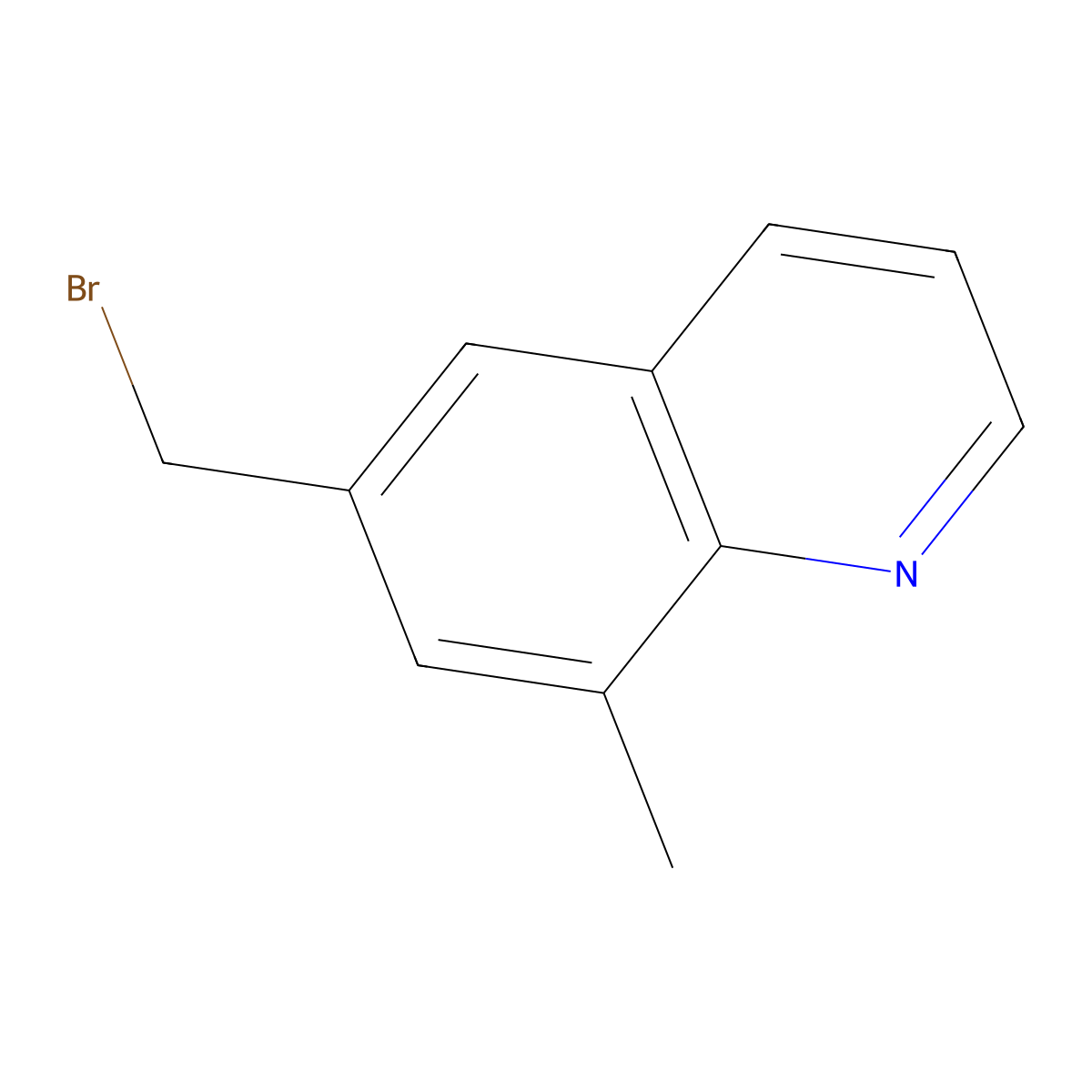 6-(Bromomethyl)-8-methylquinoline molecular structure, CAS 1197237-00-5