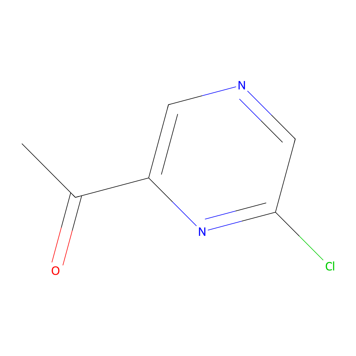 1-(6-Chloropyrazin-2-yl)ethan-1-one molecular structure, CAS 1197237-46-9