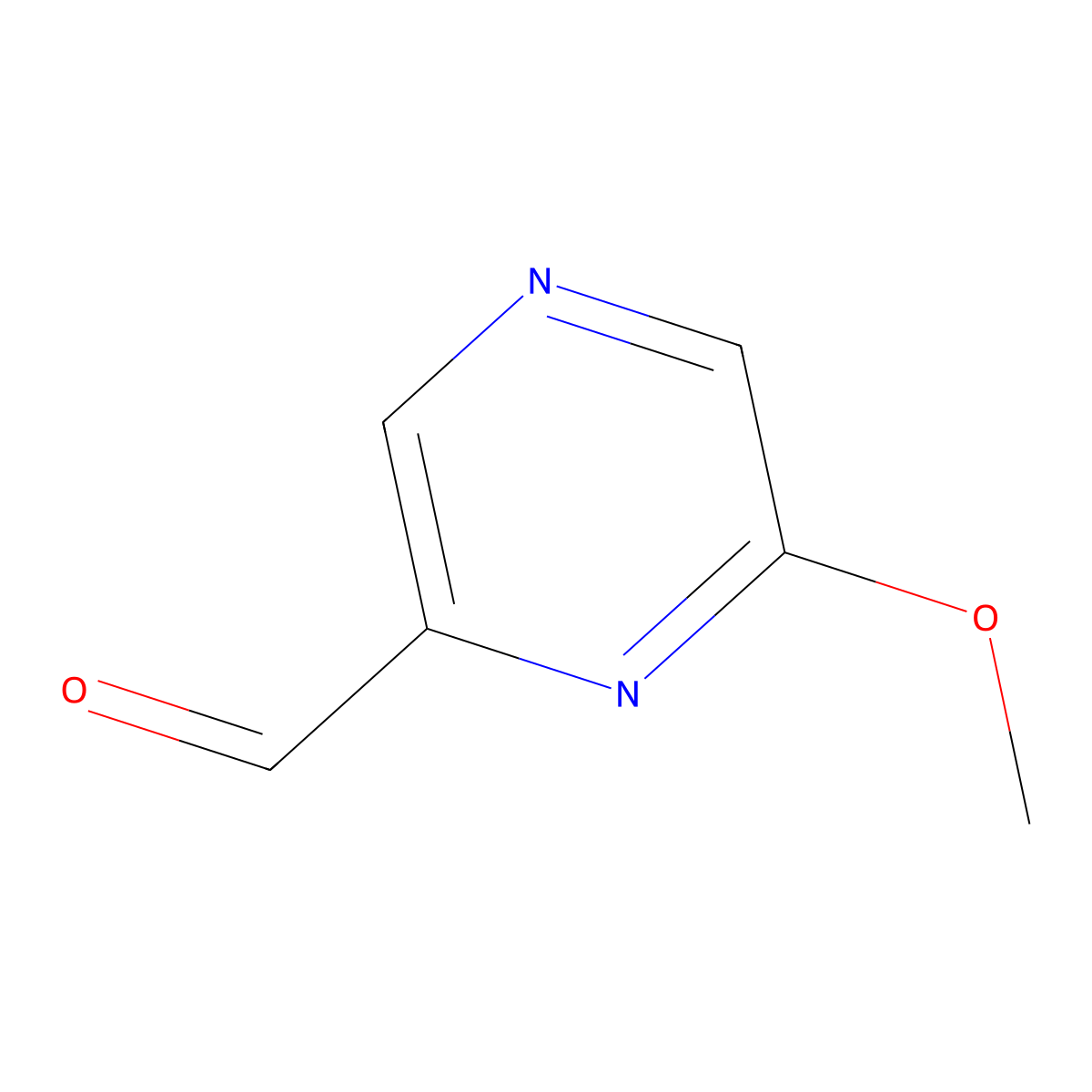 6-Methoxypyrazine-2-carbaldehyde molecular structure, CAS 1197237-82-3