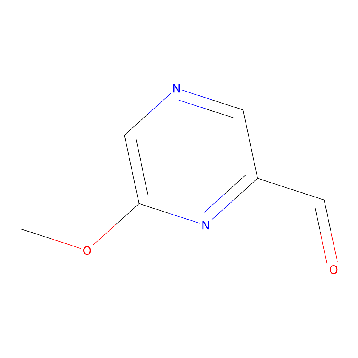 6-Methoxypyrazine-2-carbaldehyde molecular structure, CAS 1197237-82-3