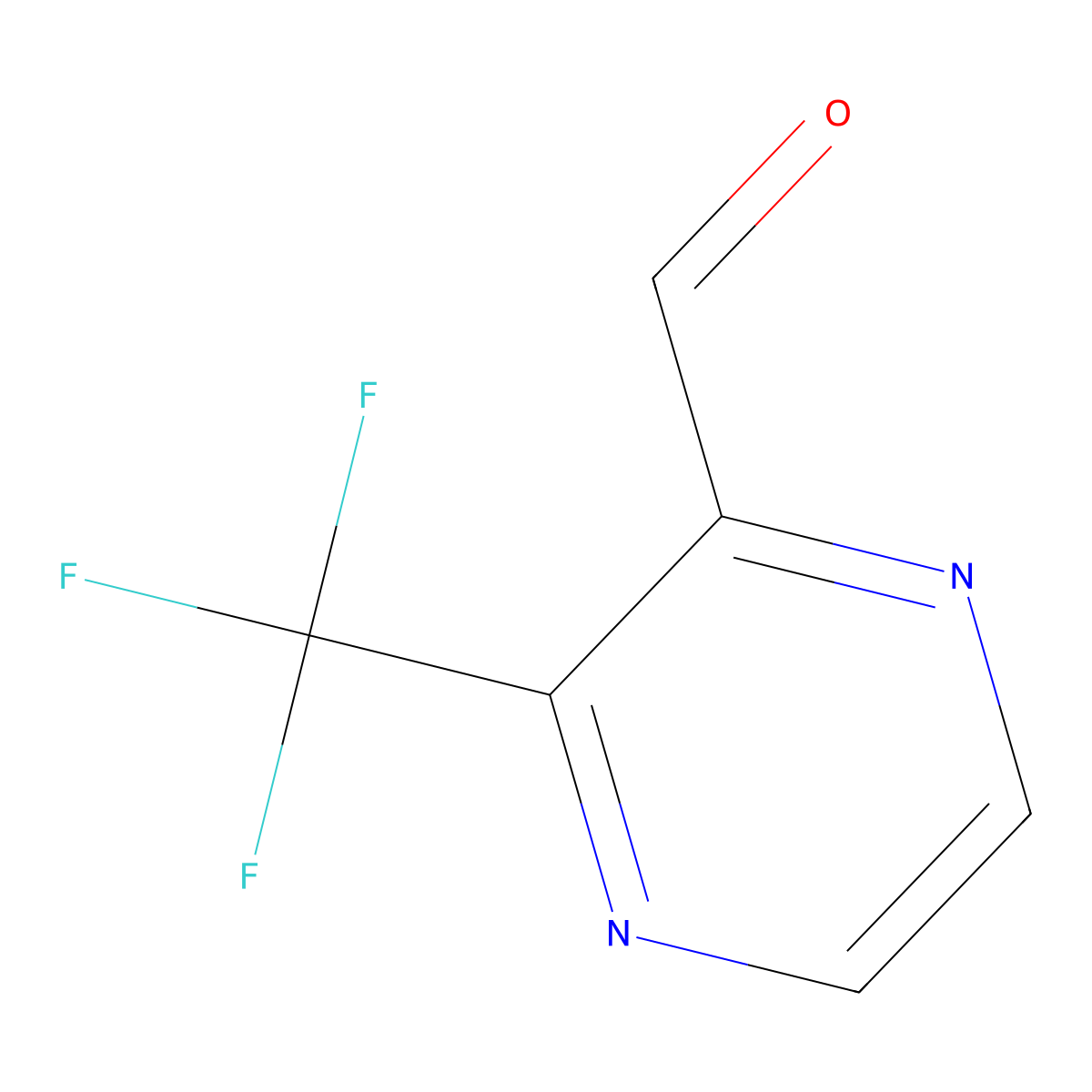 3-(Trifluoromethyl)pyrazine-2-carbaldehyde molecular structure, CAS 1197238-20-2