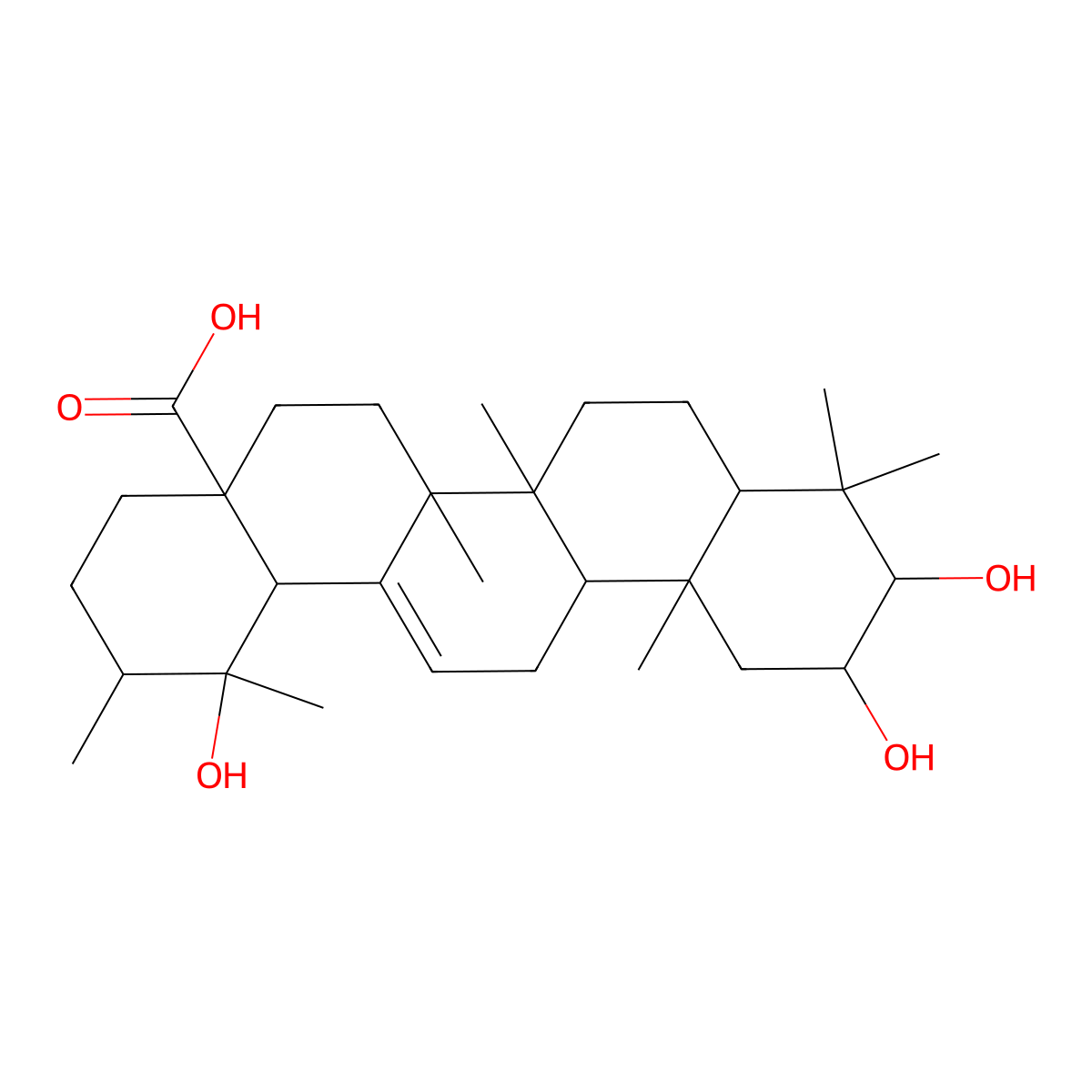 2-Epitormentic acid molecular structure, CAS 119725-19-8