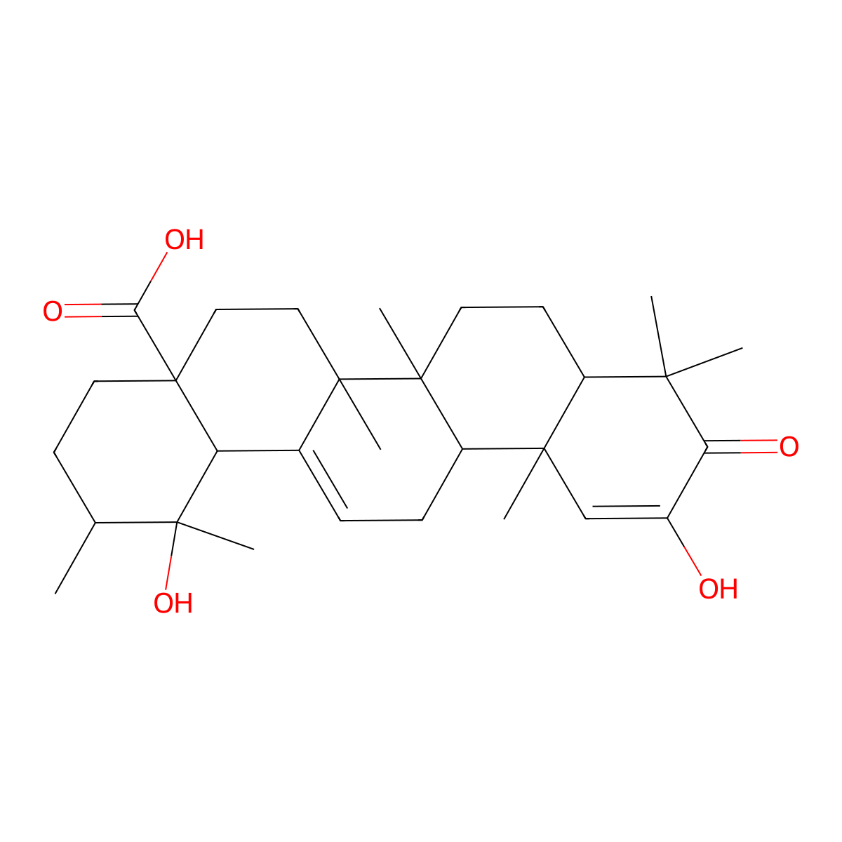 Fupenzic Acid molecular structure, CAS 119725-20-1