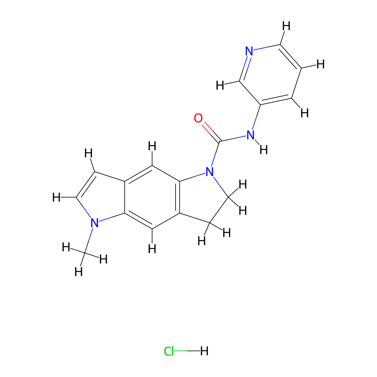 SB 206553 hydrochloride molecular structure, CAS 1197334-04-5