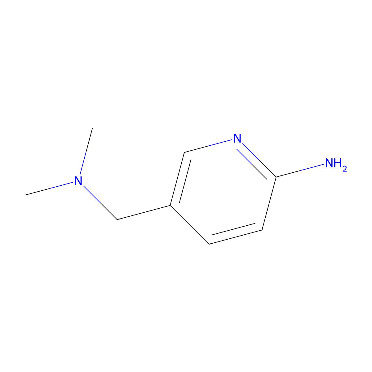 5-((Dimethylamino)methyl)pyridin-2-amine molecular structure, CAS 1197404-30-0