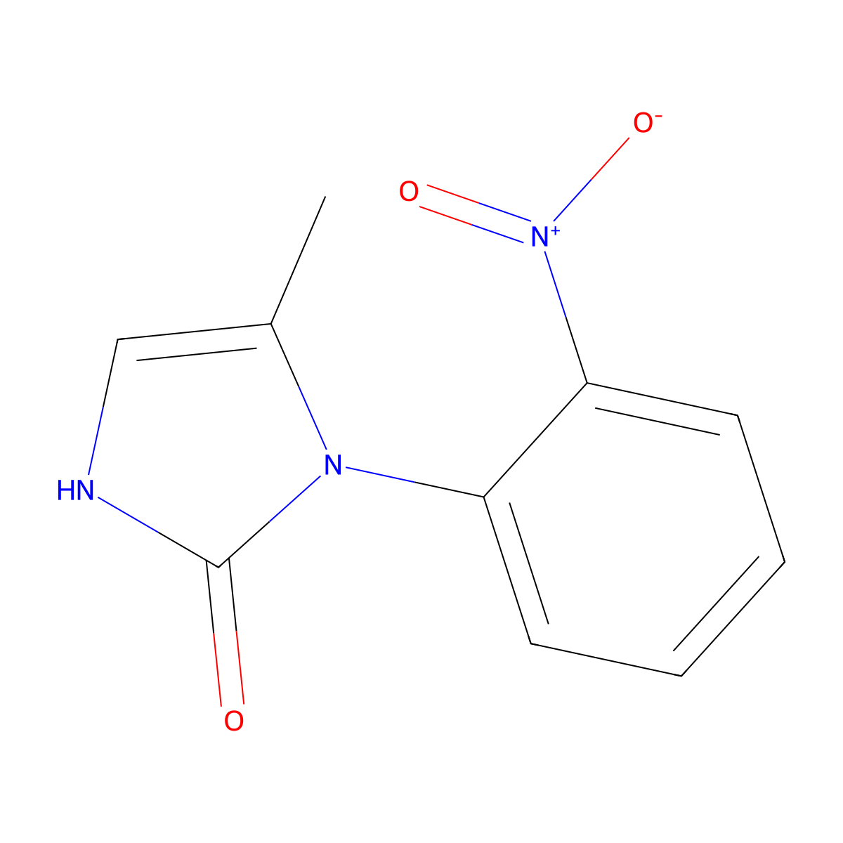 5-methyl-1-(2-nitrophenyl)-2,3-dihydro-1H-imidazol-2-one molecular structure, CAS 1197478-23-1
