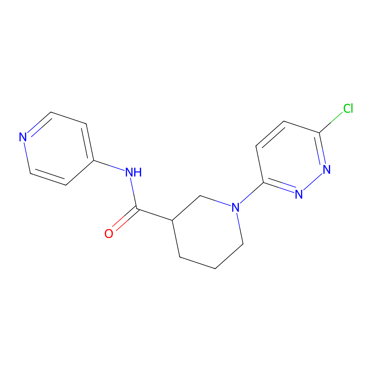 1-(6-chloropyridazin-3-yl)-N-(pyridin-4-yl)piperidine-3-carboxamide molecular structure, CAS 1197508-27-2