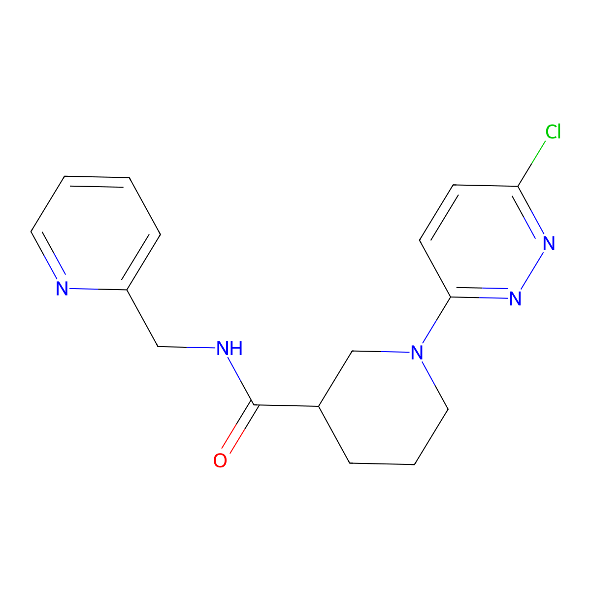 1-(6-chloropyridazin-3-yl)-N-(pyridin-2-ylmethyl)piperidine-3-carboxamide molecular structure, CAS 1197510-12-5