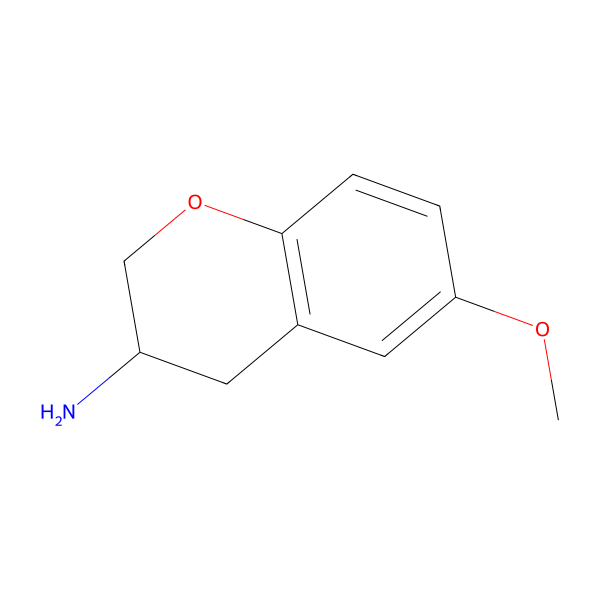 6-Methoxychroman-3-amine molecular structure, CAS 119755-63-4