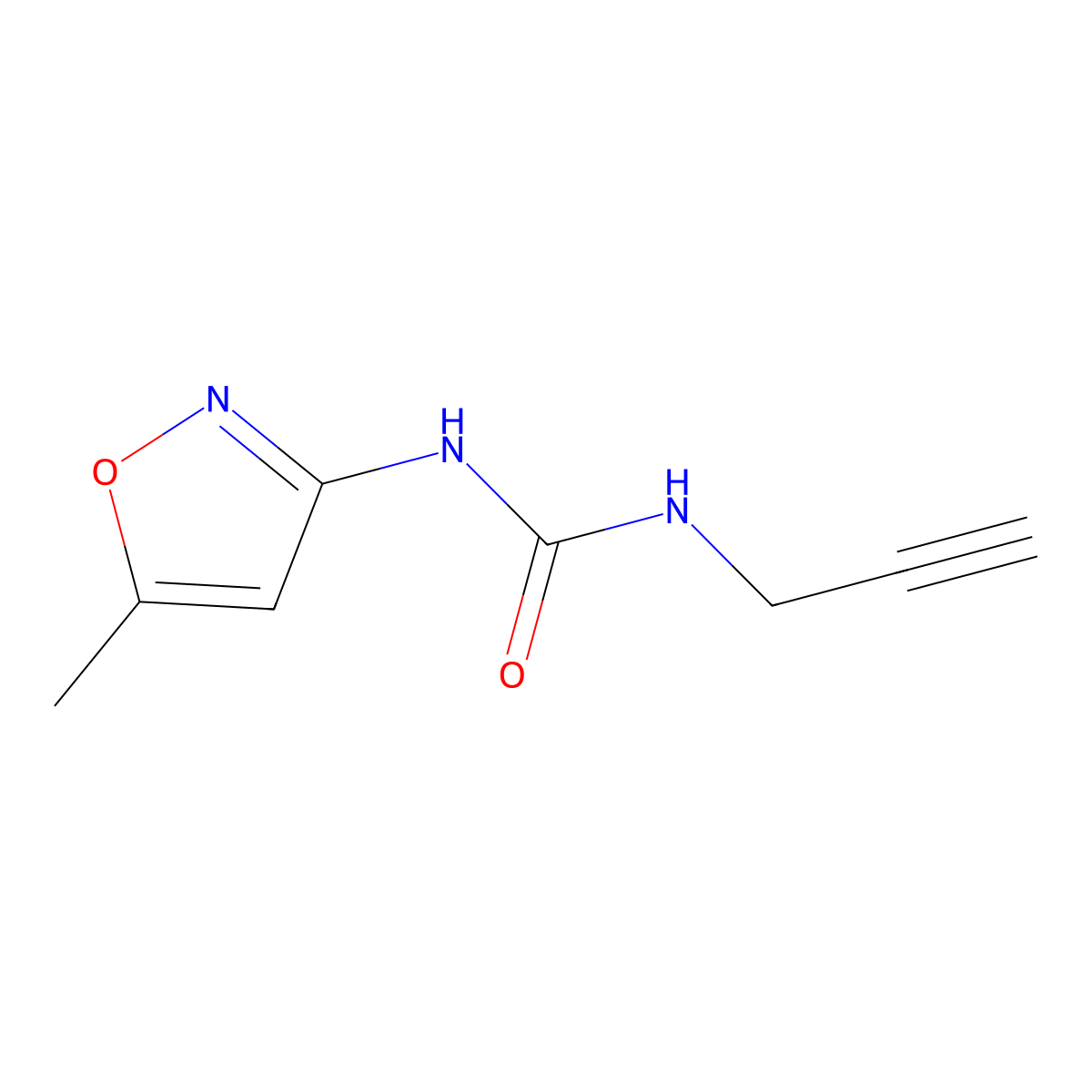 1-(5-Methyl-1,2-oxazol-3-yl)-3-(prop-2-yn-1-yl)urea molecular structure, CAS 1197564-41-2