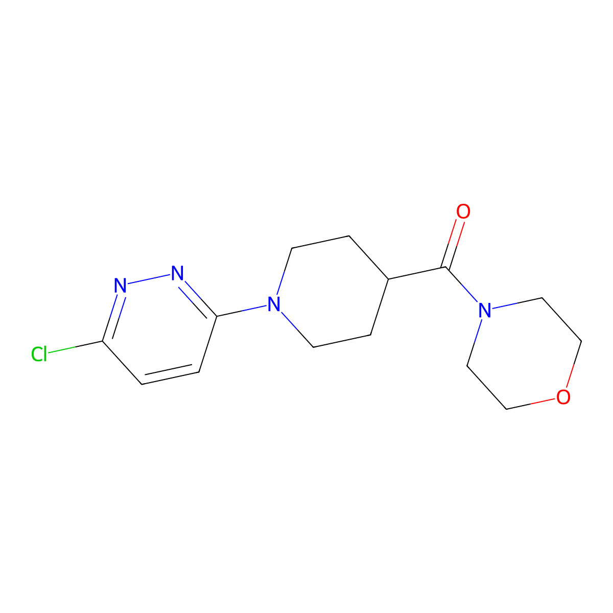 4-{[1-(6-Chloropyridazin-3-yl)piperidin-4-yl]carbonyl}morpholine molecular structure, CAS 1197597-95-7