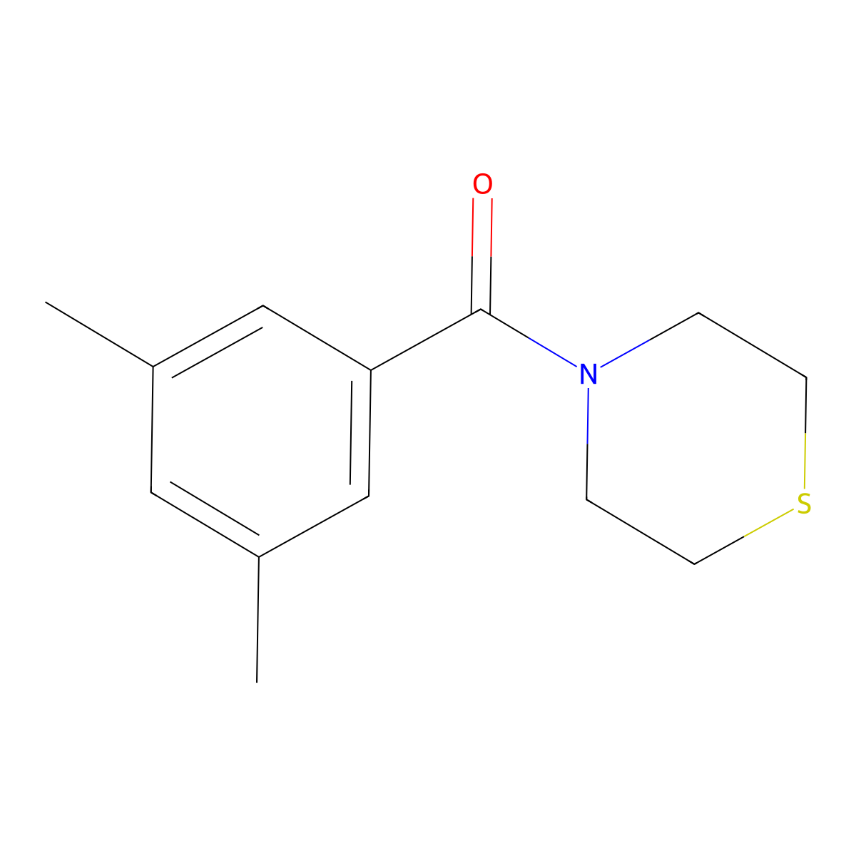(3,5-Dimethylphenyl)(thiomorpholino)methanone molecular structure, CAS 1197620-36-2