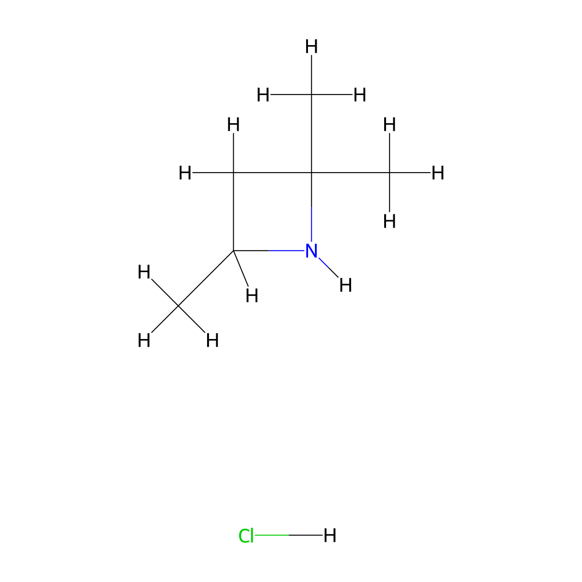 2,2,4-Trimethylazetidine hydrochloride molecular structure, CAS 1197627-45-4