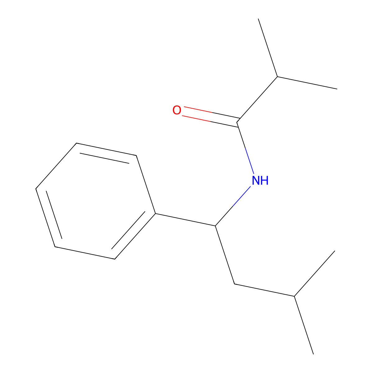 n-(3-Methyl-1-phenylbutyl)isobutyramide molecular structure, CAS 1197635-84-9