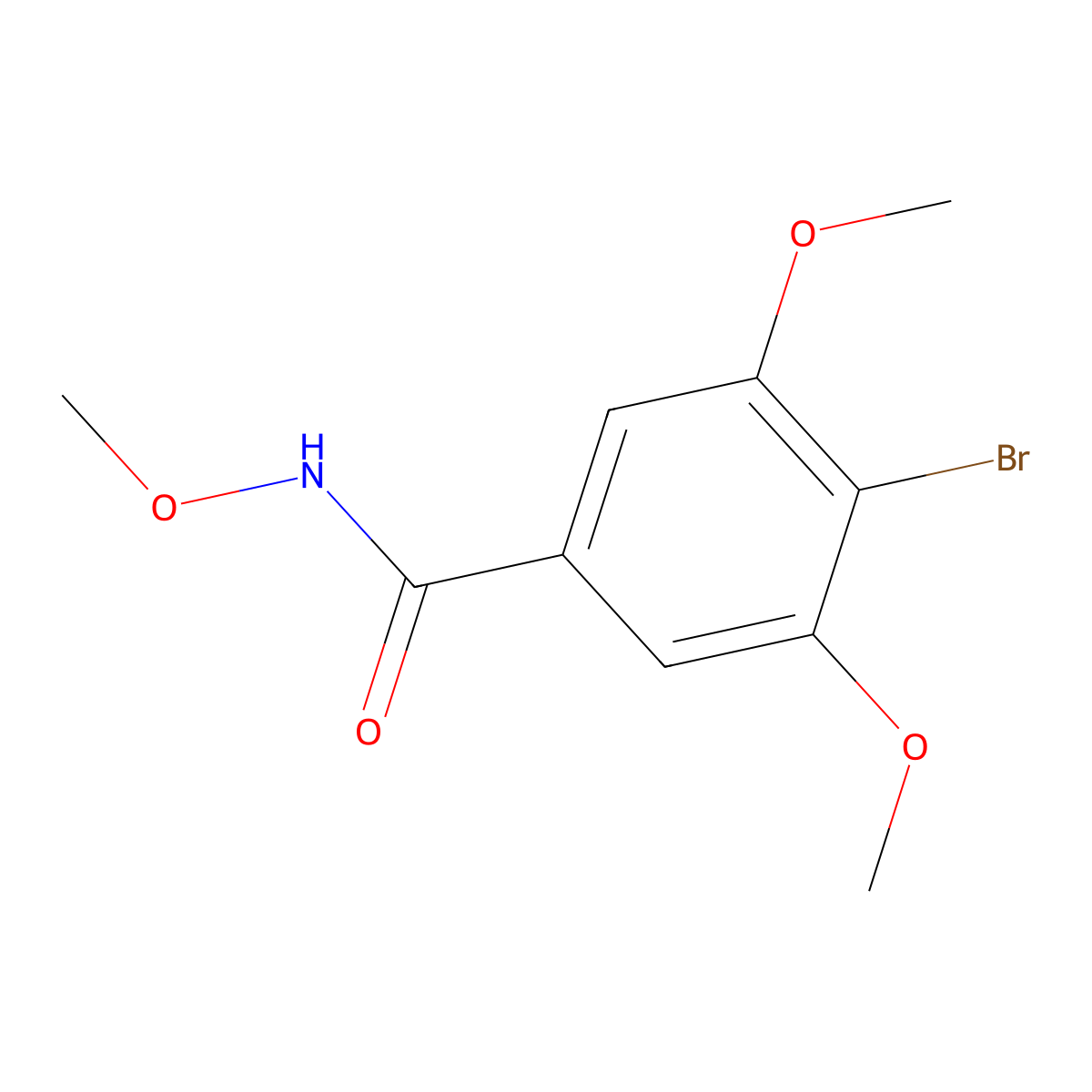 4-bromo-N,3,5-trimethoxybenzamide molecular structure, CAS 1197674-84-2