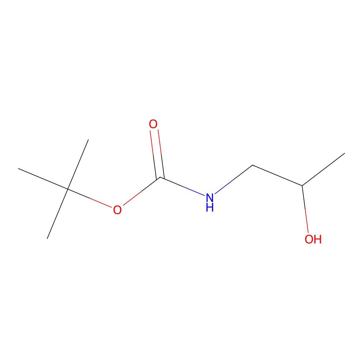N-Boc-(R)-1-amino-2-propanol molecular structure, CAS 119768-44-4