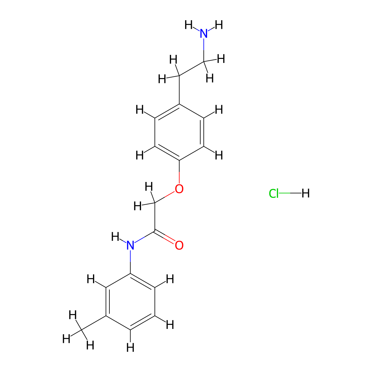 2-[4-(2-aminoethyl)phenoxy]-N-(3-methylphenyl)acetamide hydrochloride molecular structure, CAS 1197727-00-6