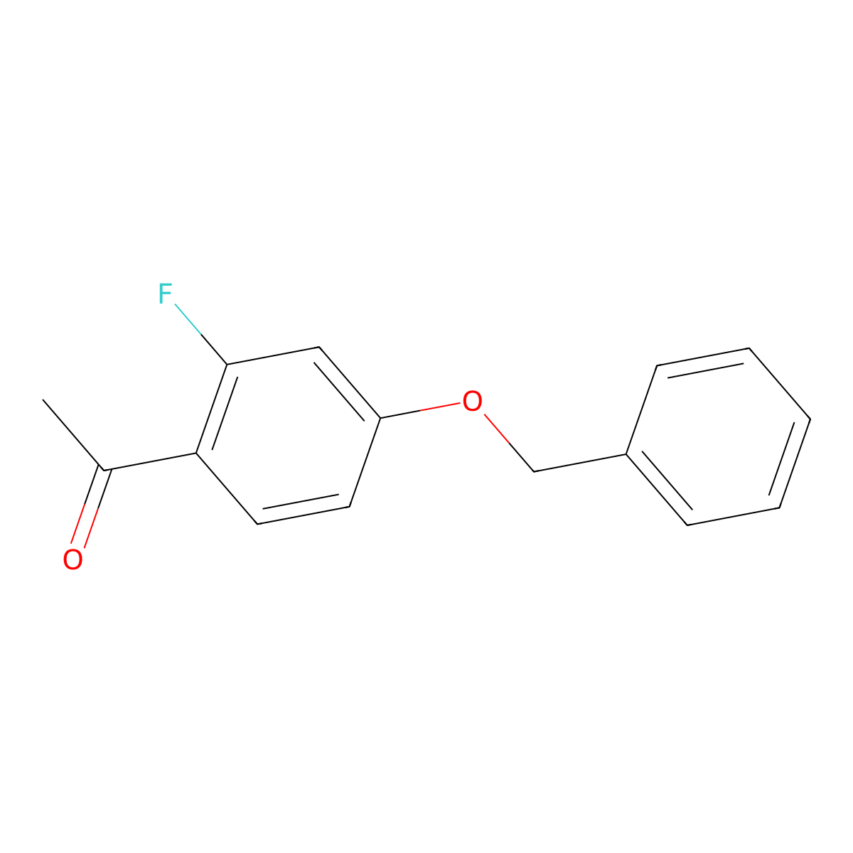 1-(4-(Benzyloxy)-2-fluorophenyl)ethanone molecular structure, CAS 119776-15-7