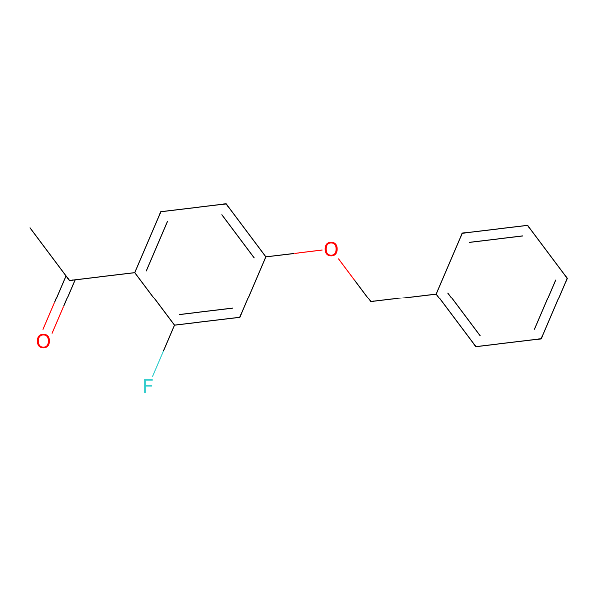 1-(4-(Benzyloxy)-2-fluorophenyl)ethanone molecular structure, CAS 119776-15-7