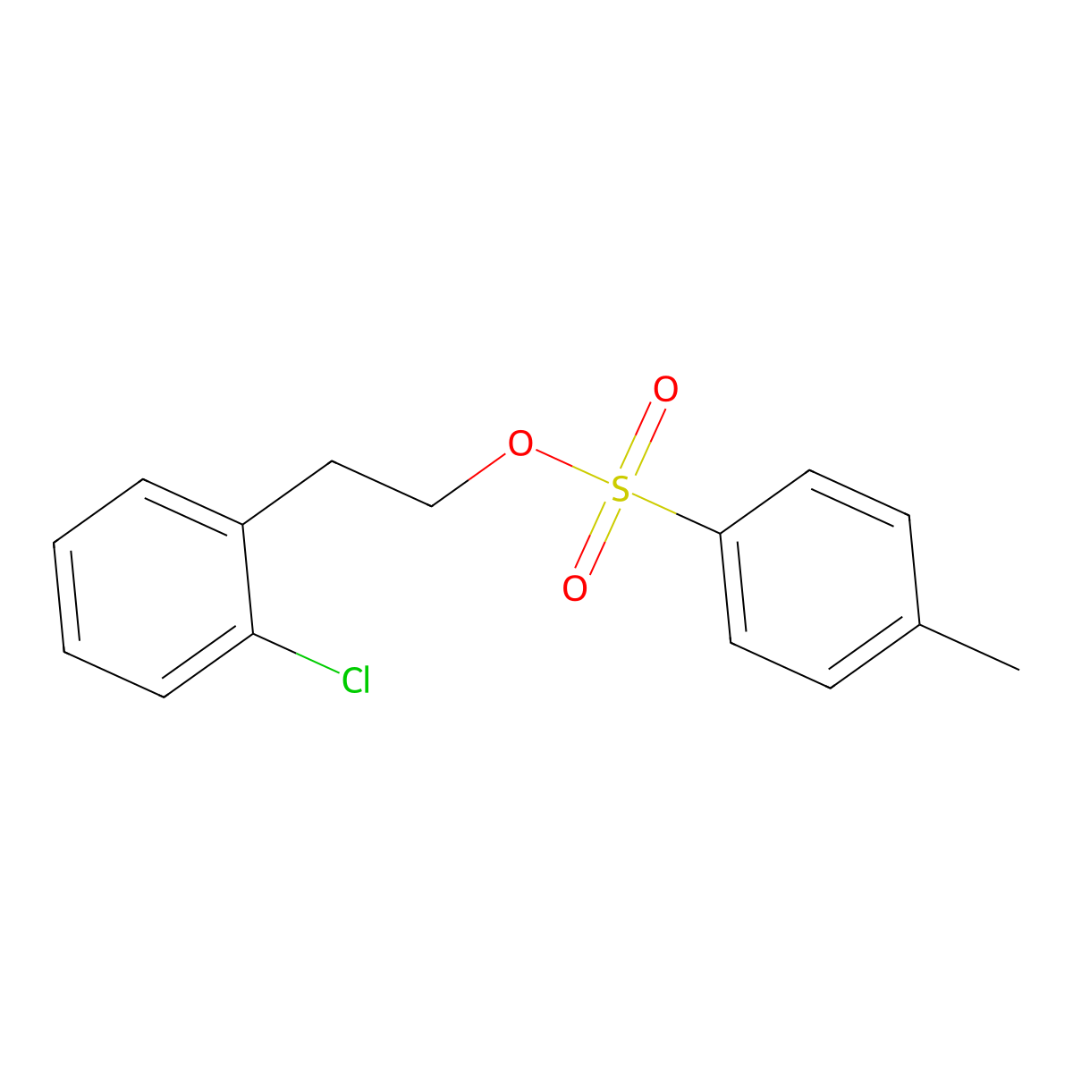 2-(2-Chlorophenyl)ethyl 4-methylbenzene-1-sulfonate molecular structure, CAS 119779-14-5