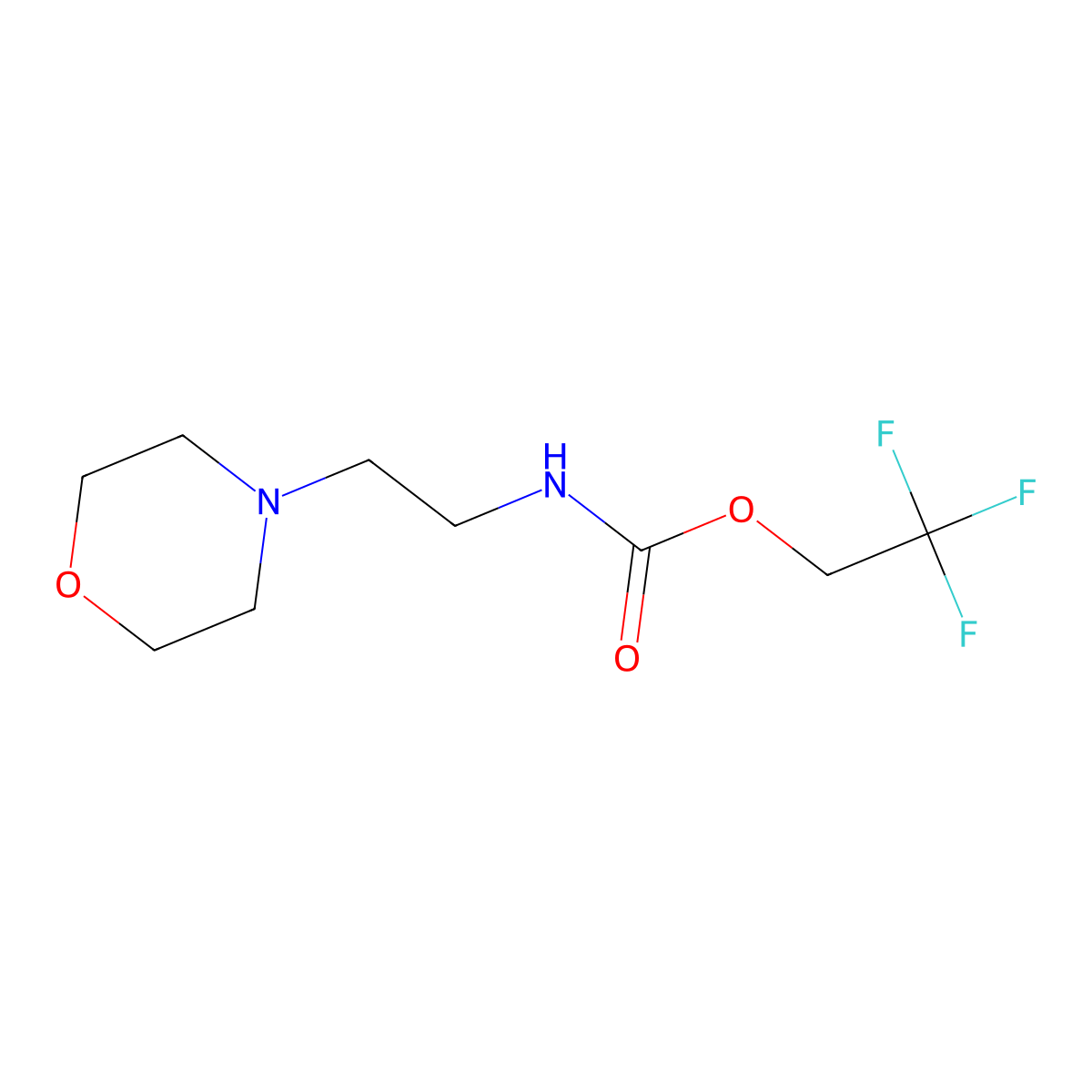 2,2,2-trifluoroethyl N-[2-(morpholin-4-yl)ethyl]carbamate molecular structure, CAS 1197808-29-9