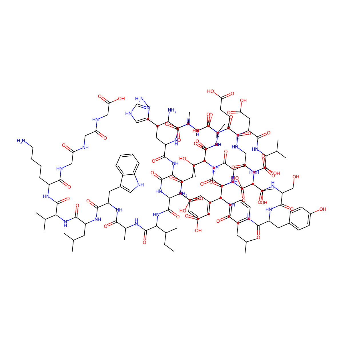 GLP-1 moiety from Dulaglutide molecular structure, CAS 1197810-60-8